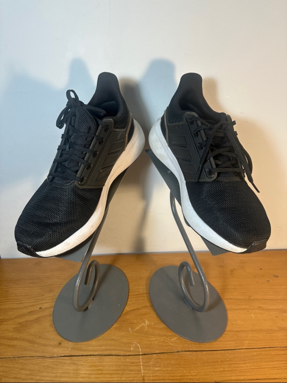 Black Adidas Athletic Cloudform Running Shoes